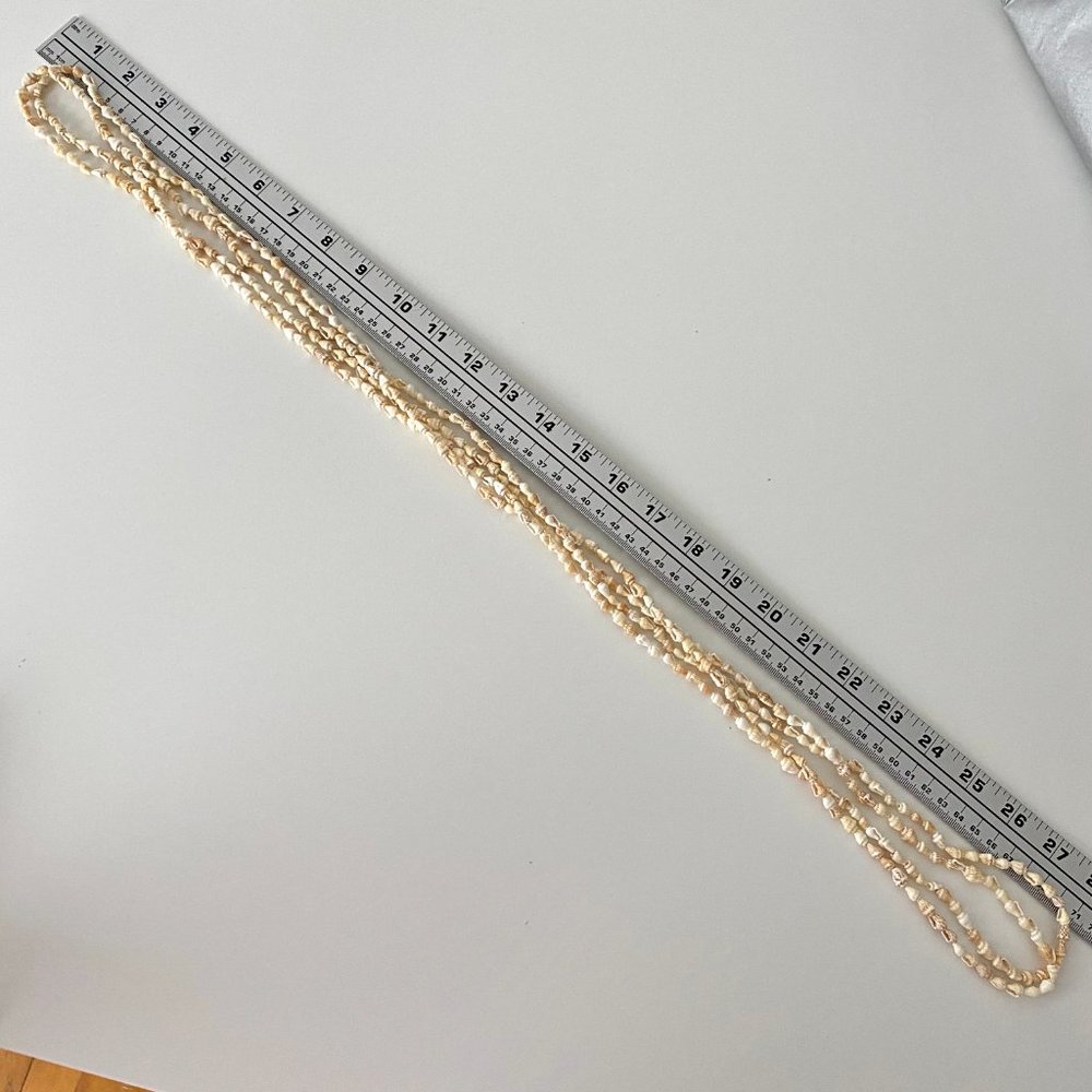 Beachy Pearl Shell Adjustable Layer Necklace - image 8